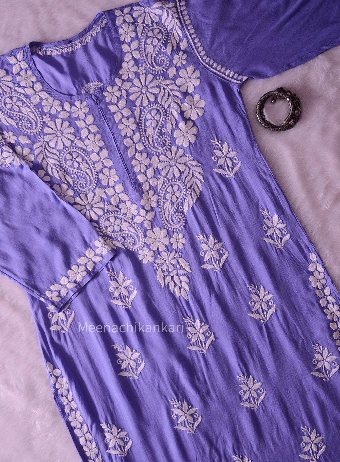 Gazal  Blue Modal Straight Kurta