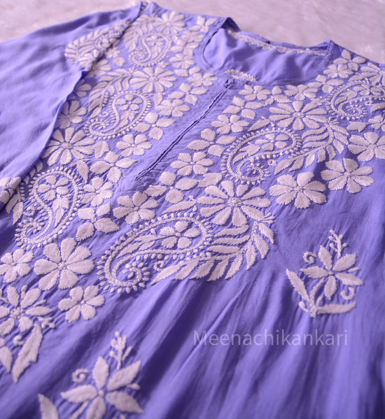 Gazal  Blue Modal Straight Kurta