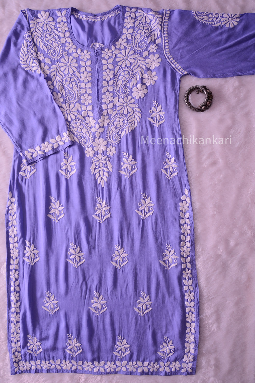 Gazal  Blue Modal Straight Kurta