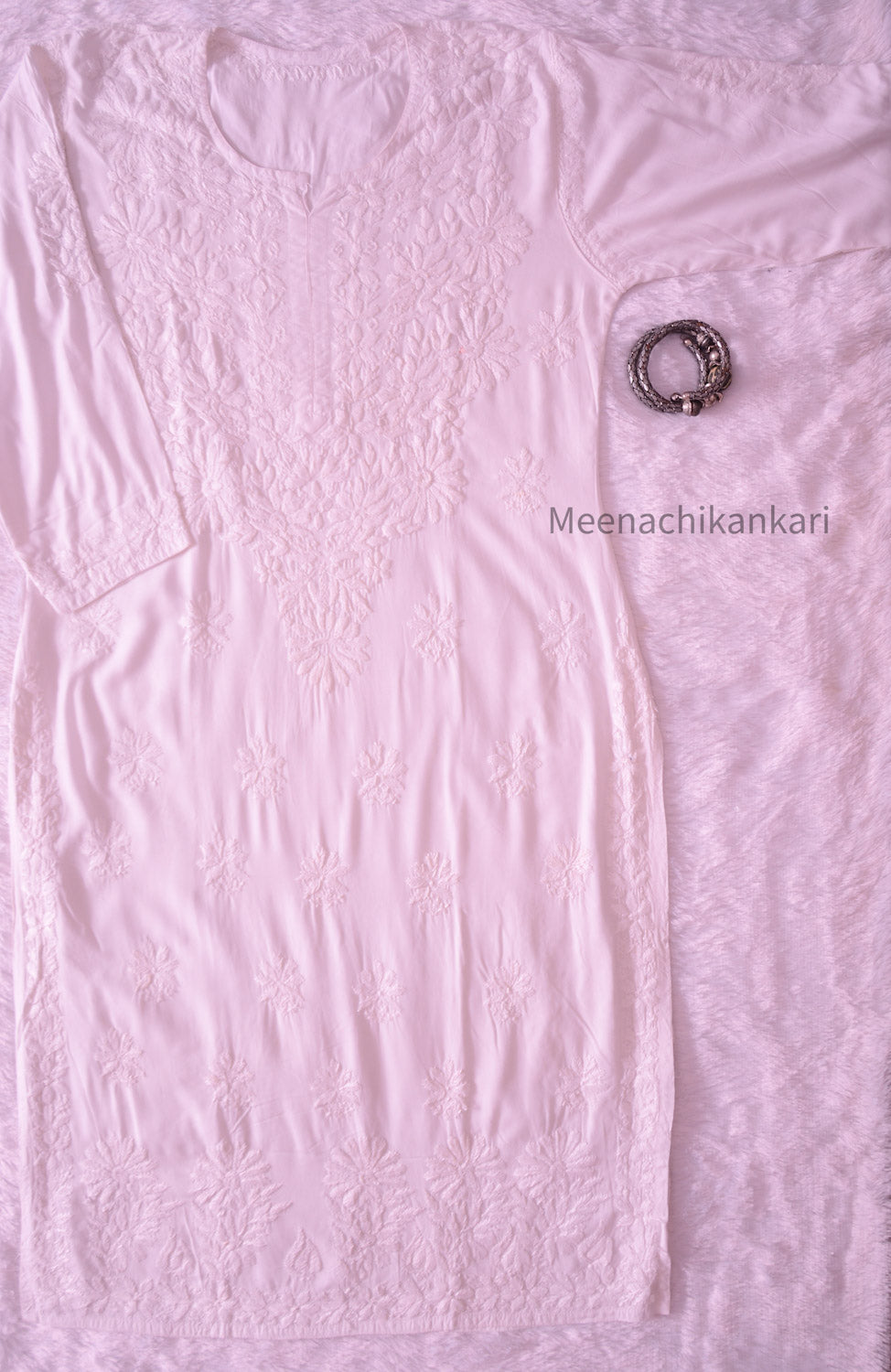 Andaaz White Modal Long Kurta