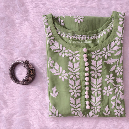 Suhana Pista Green Modal Straight Kurta
