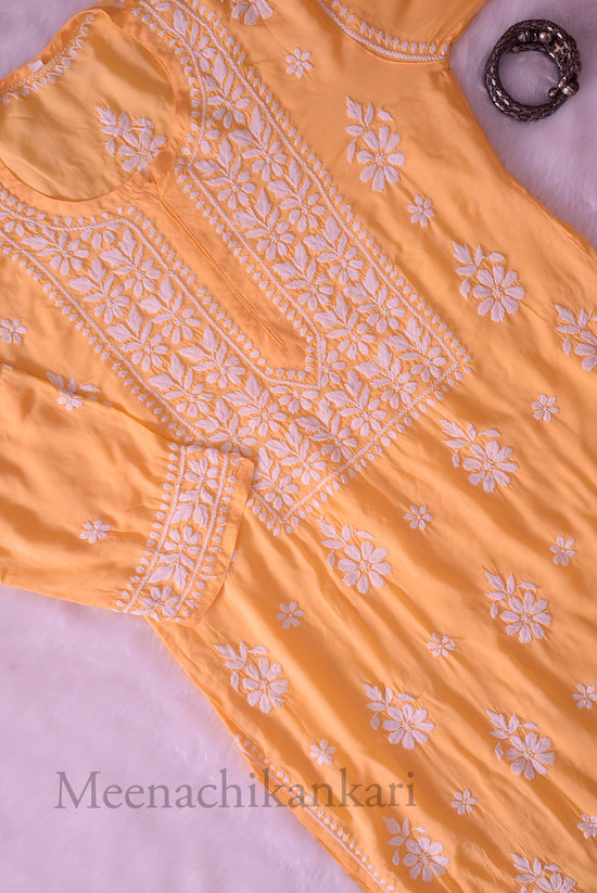 Ariana Yellow Modal Straight Kurta