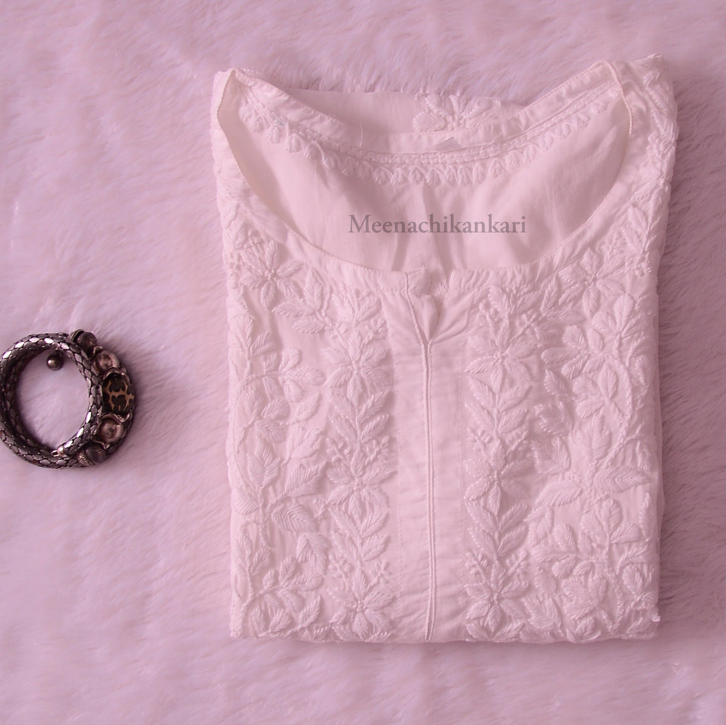 Haya White Modal Straight Kurta