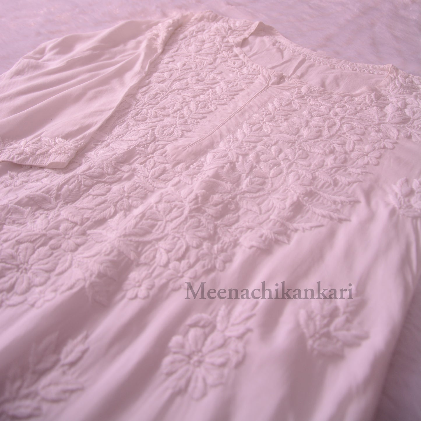 Haya White Modal Straight Kurta