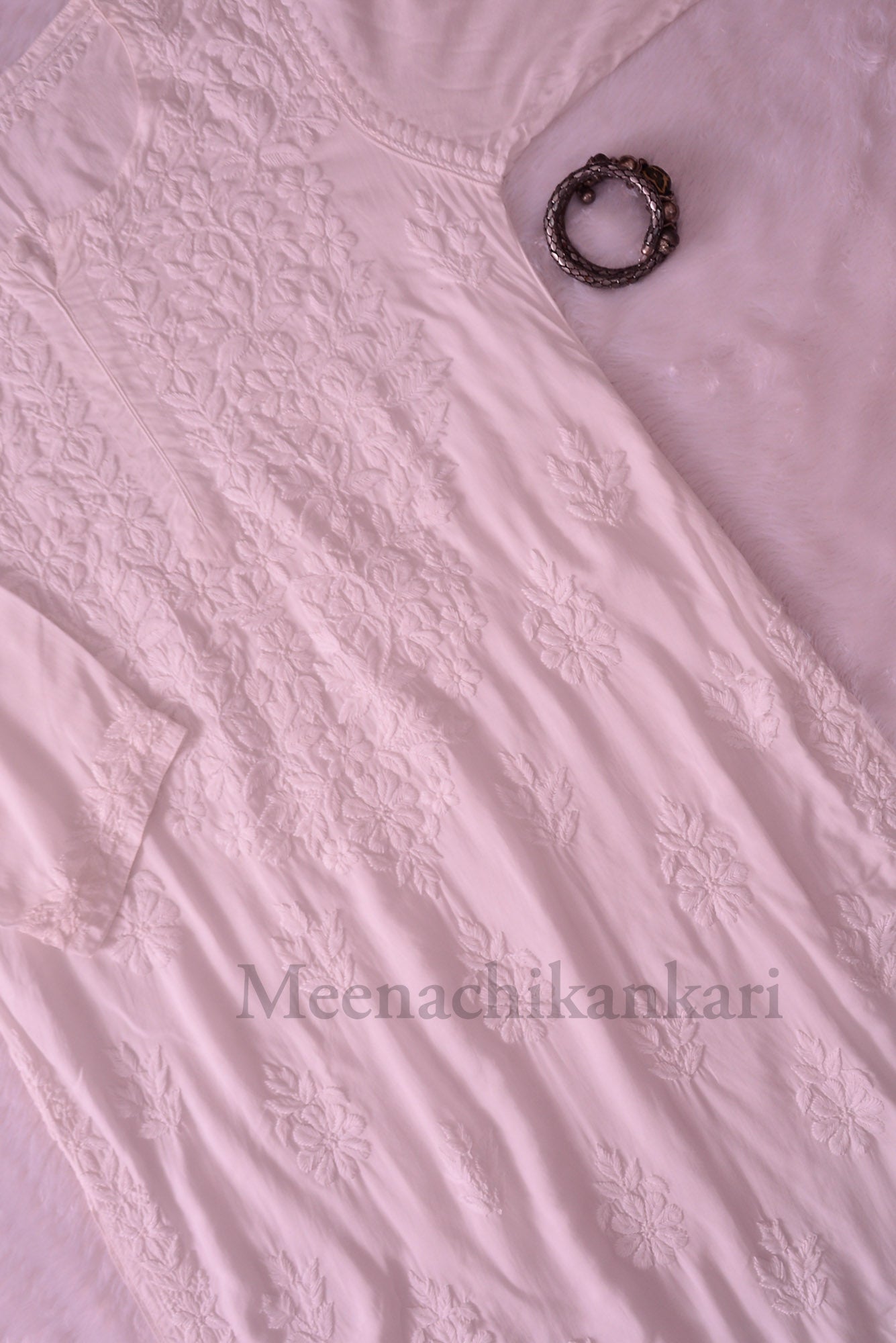 Haya White Modal Straight Kurta