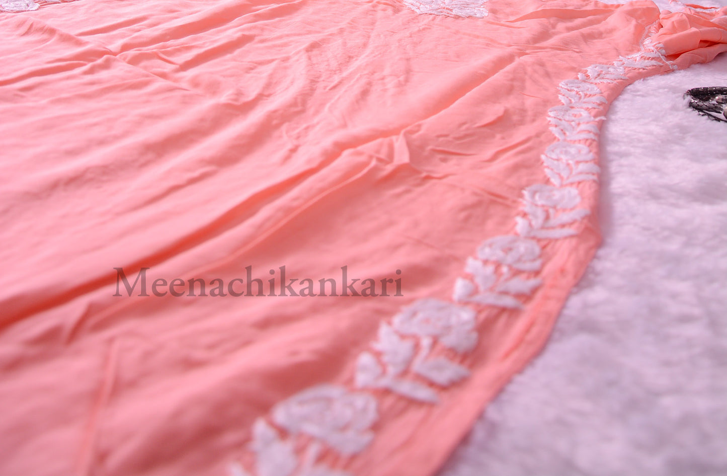 Saher Peach Modal Straight Kurta