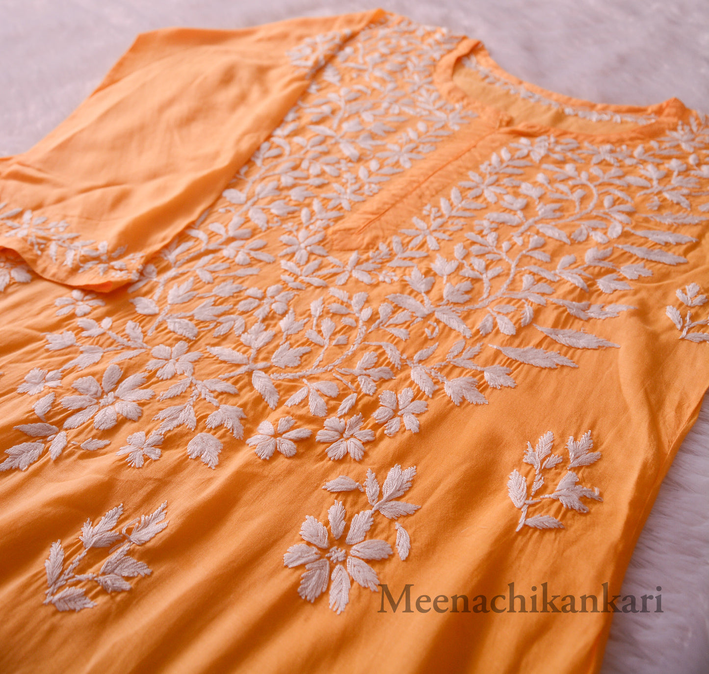 Haya Bee Yellow Modal Straight Kurta