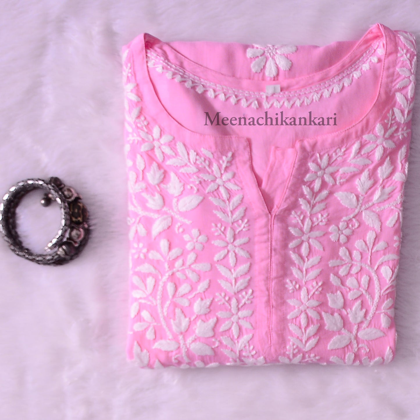 Haya Pink Modal Straight Kurta