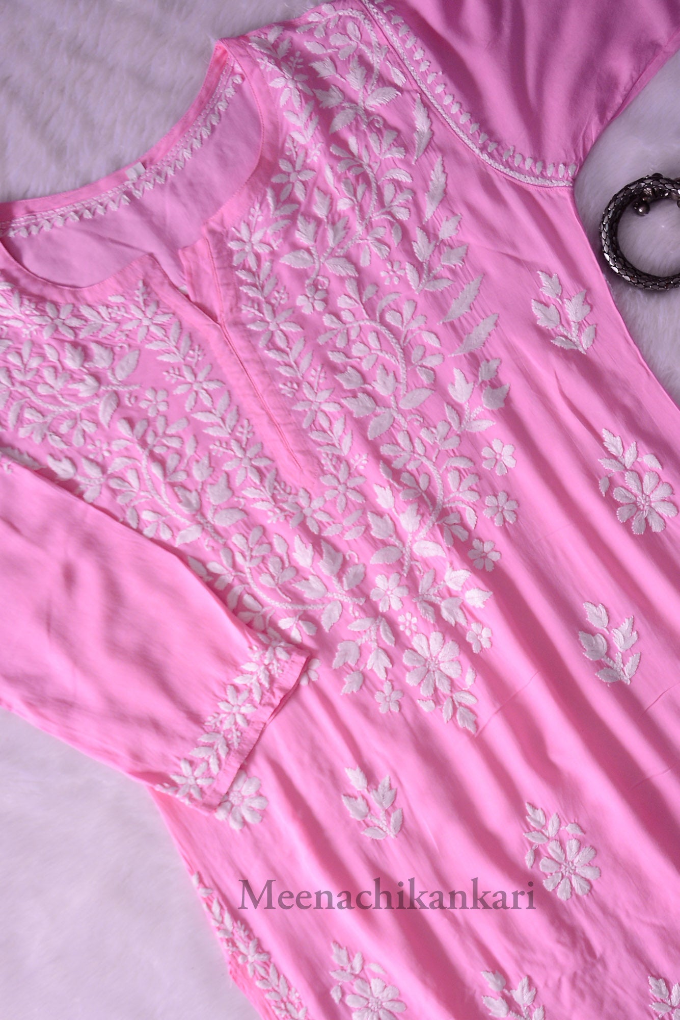 Haya Pink Modal Straight Kurta