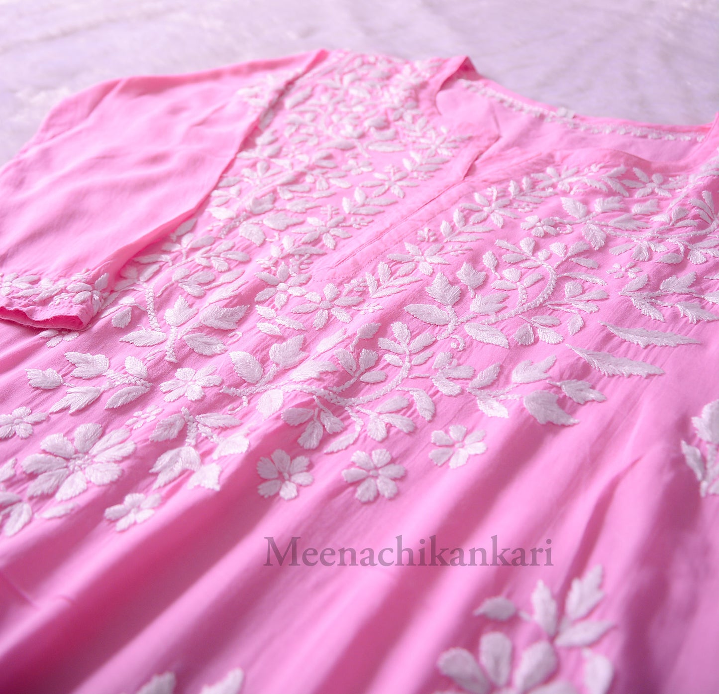 Haya Pink Modal Straight Kurta