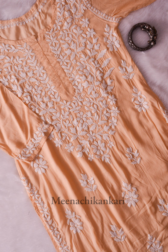 Haya Beige Modal Straight Kurta