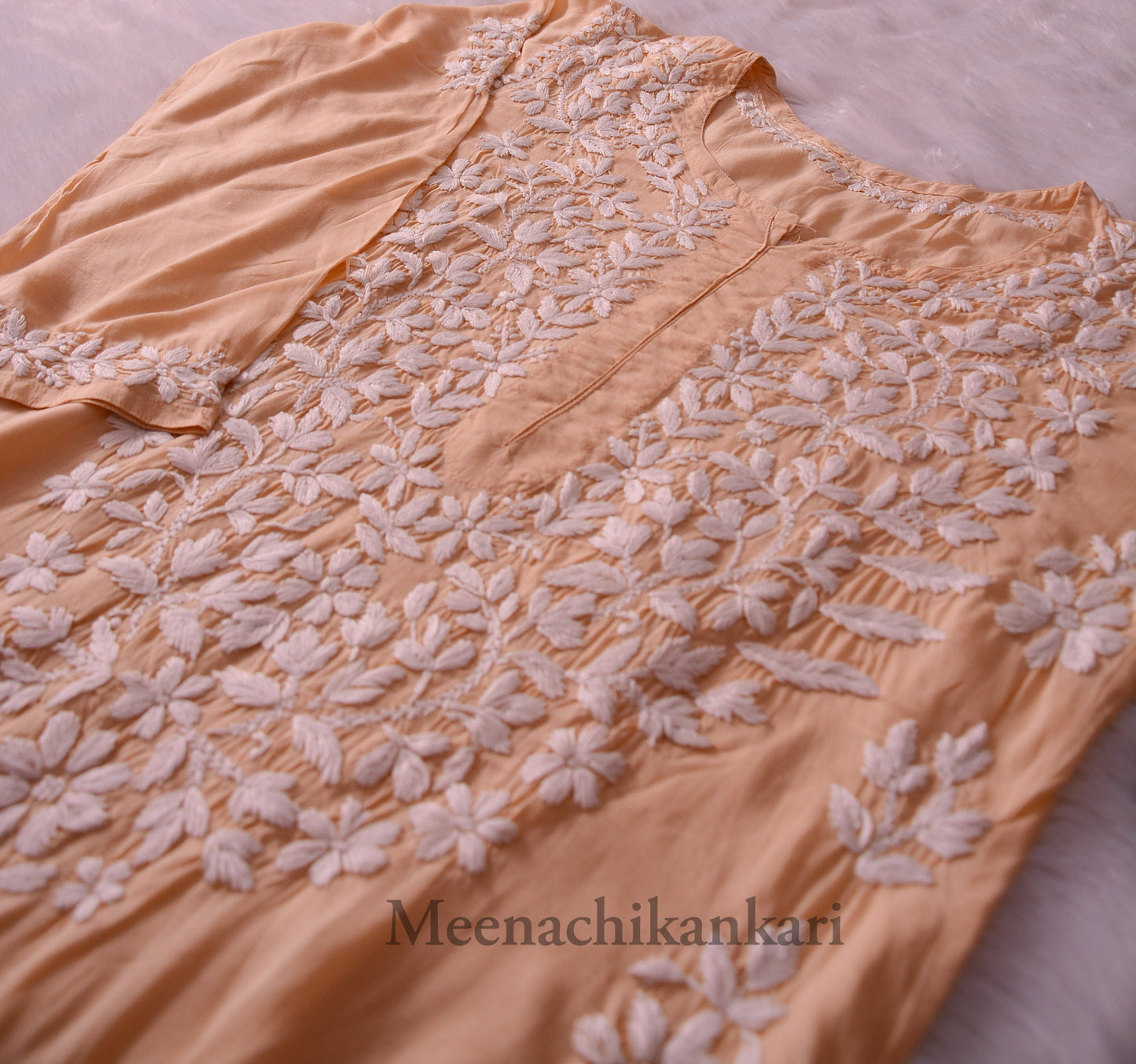Haya Beige Modal Straight Kurta