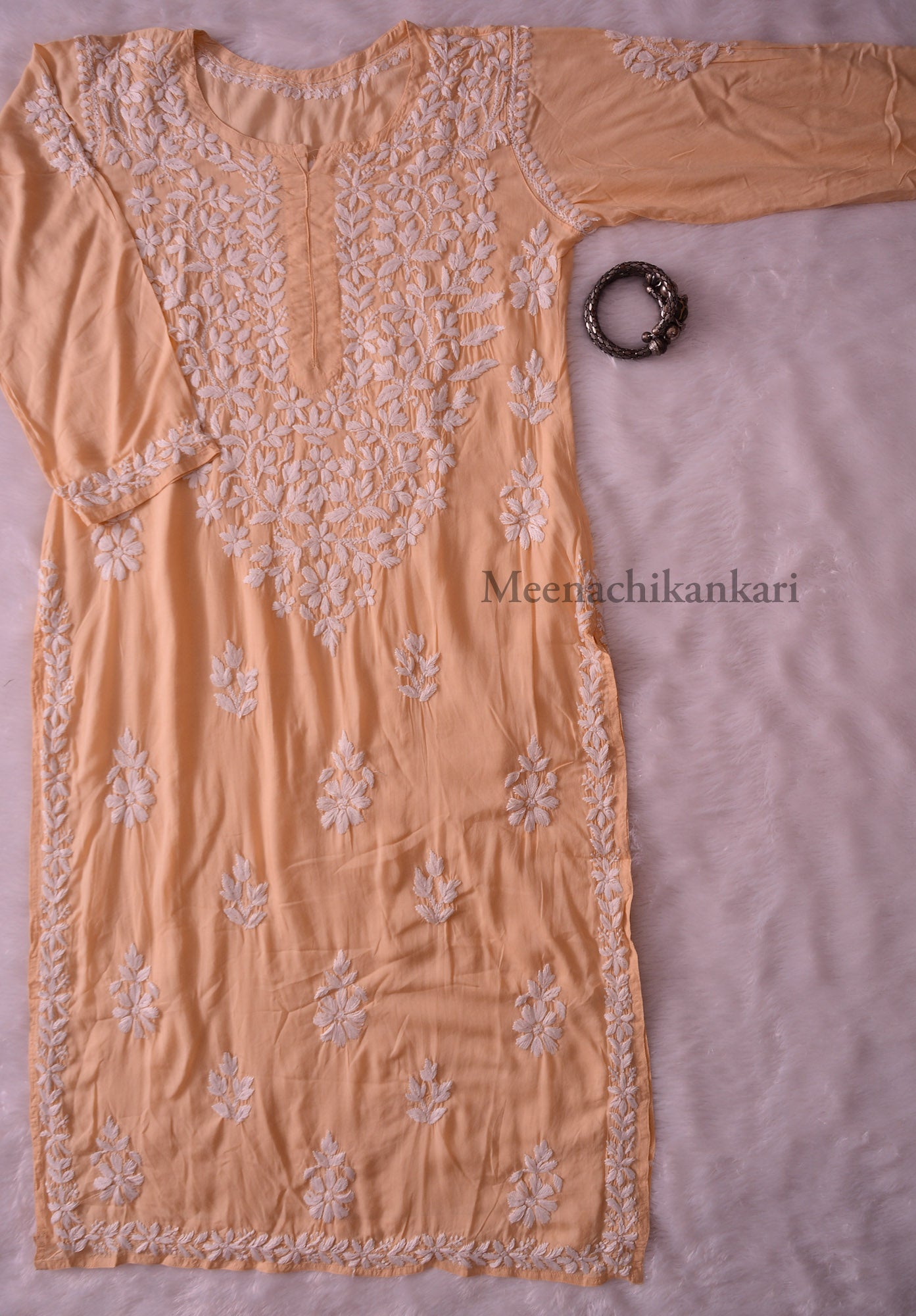 Haya Beige Modal Straight Kurta