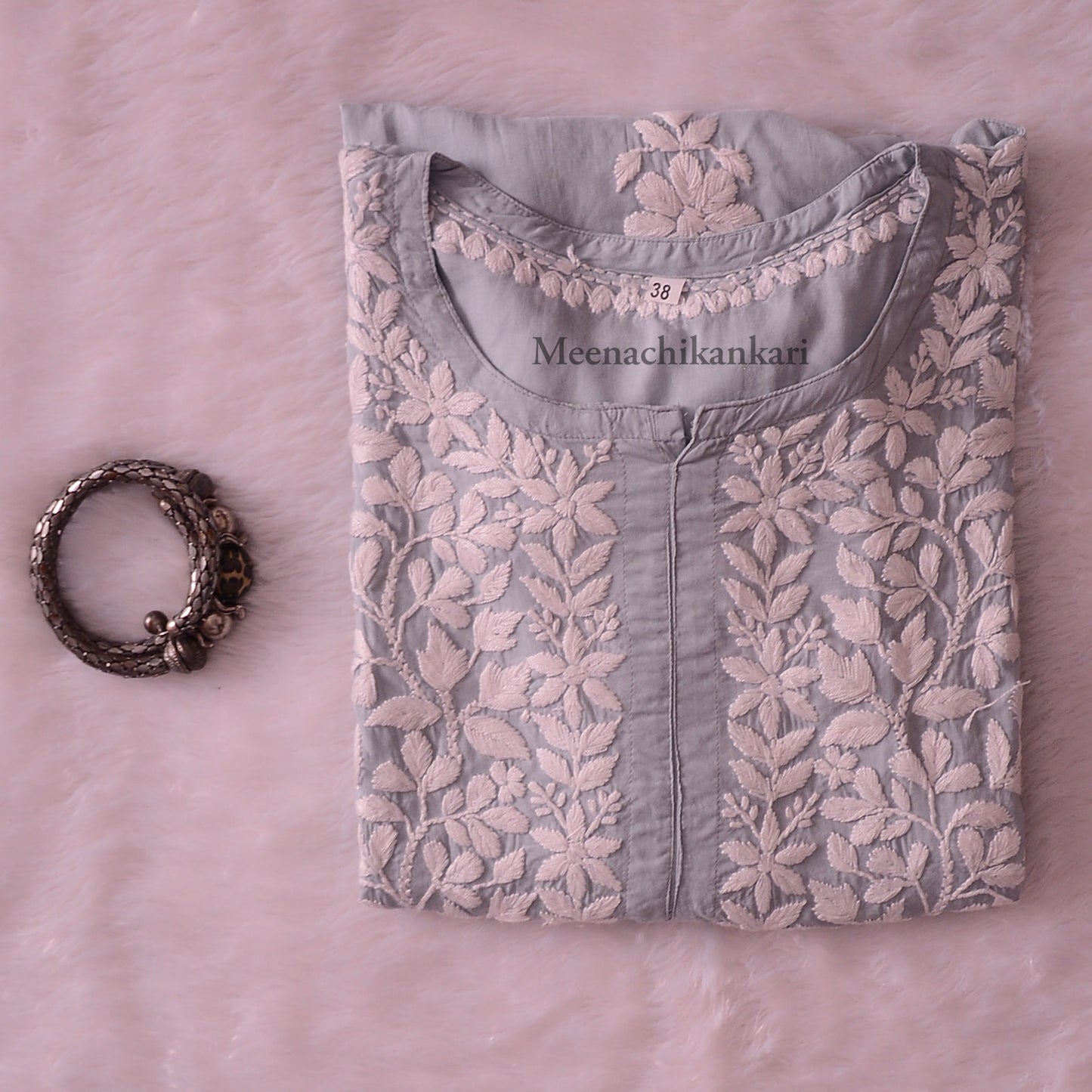 Haya Grey Modal Straight Kurta