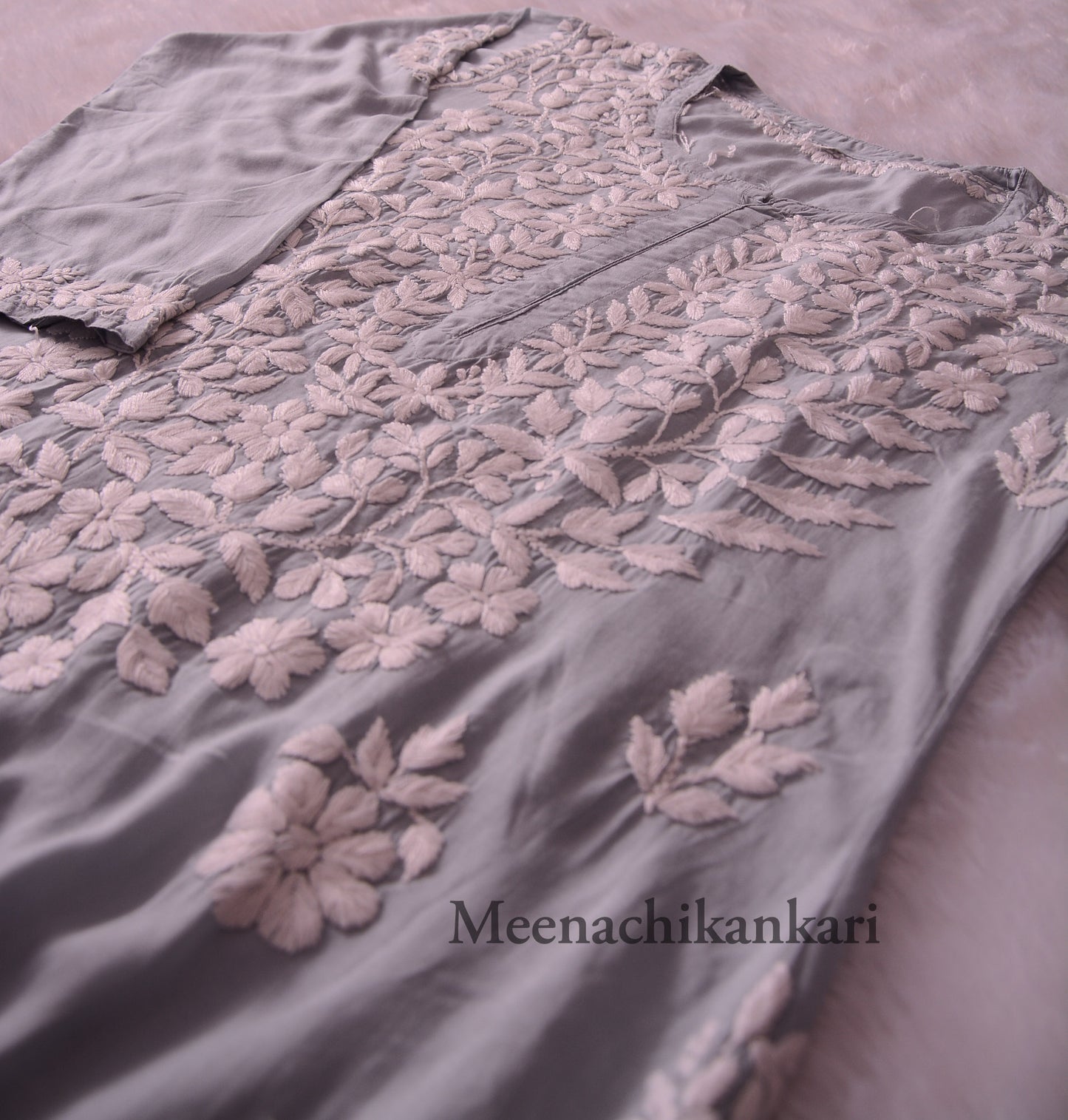Haya Grey Modal Straight Kurta