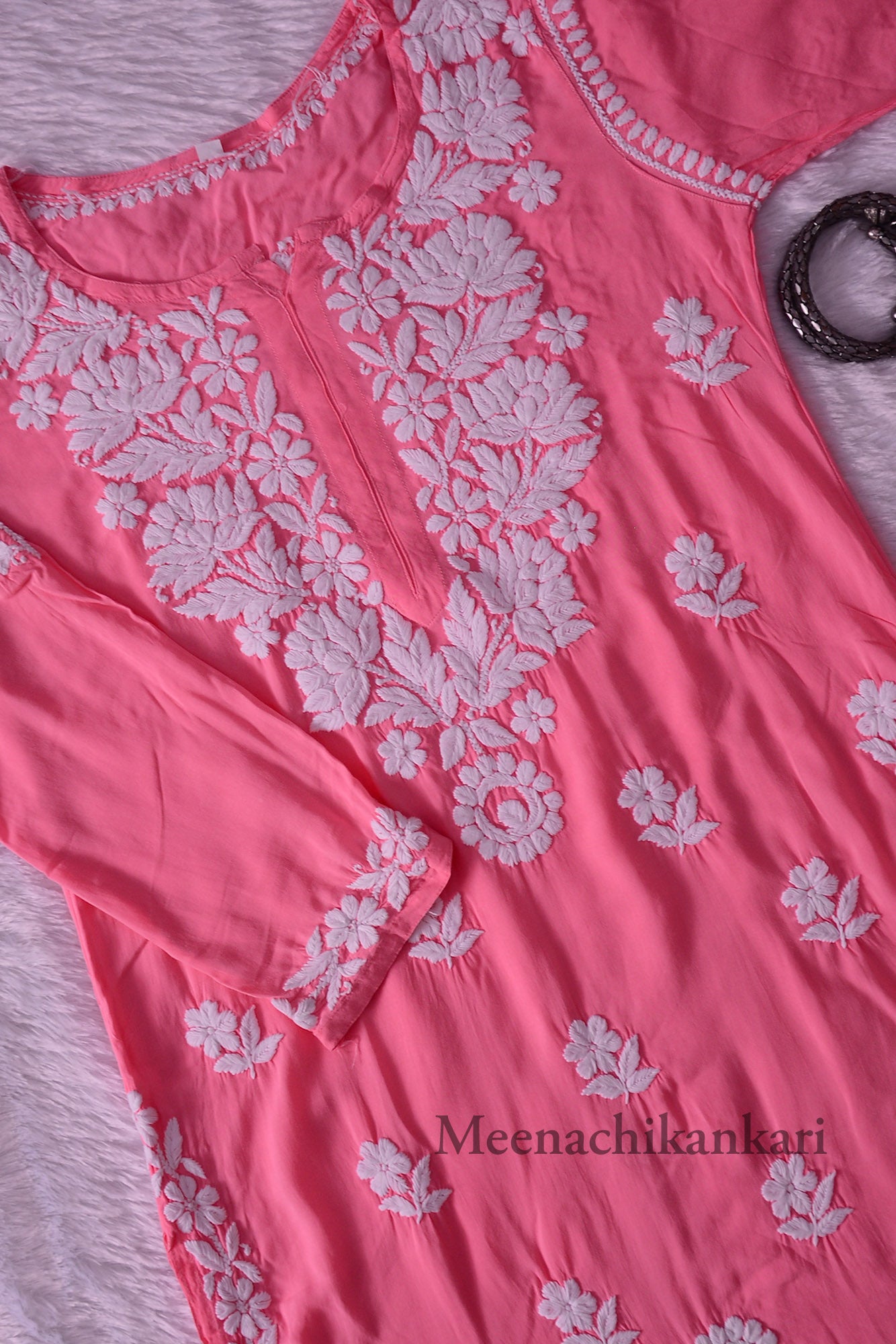 Jawaria Carrot Modal Straight Kurta