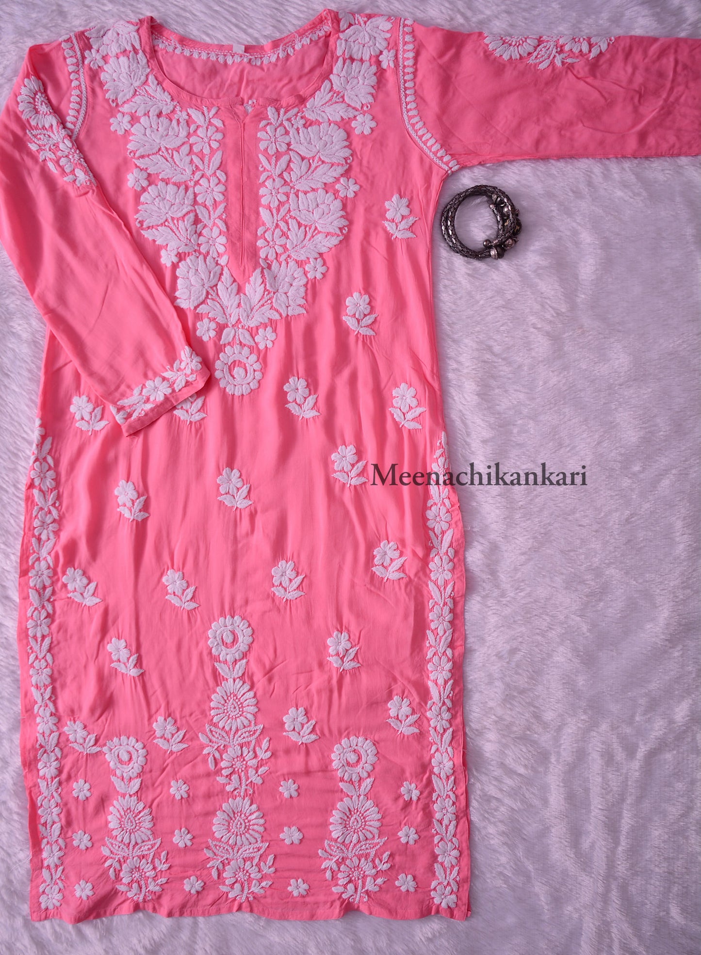 Jawaria Carrot Modal Straight Kurta