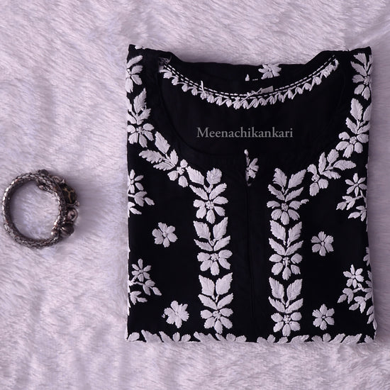 Eila Black Modal Short kurta