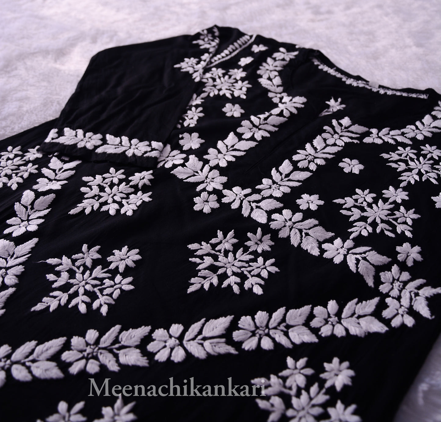 Eila Black Modal Short kurta