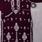 Raha Deep Purple Modal Straight Long Kurta