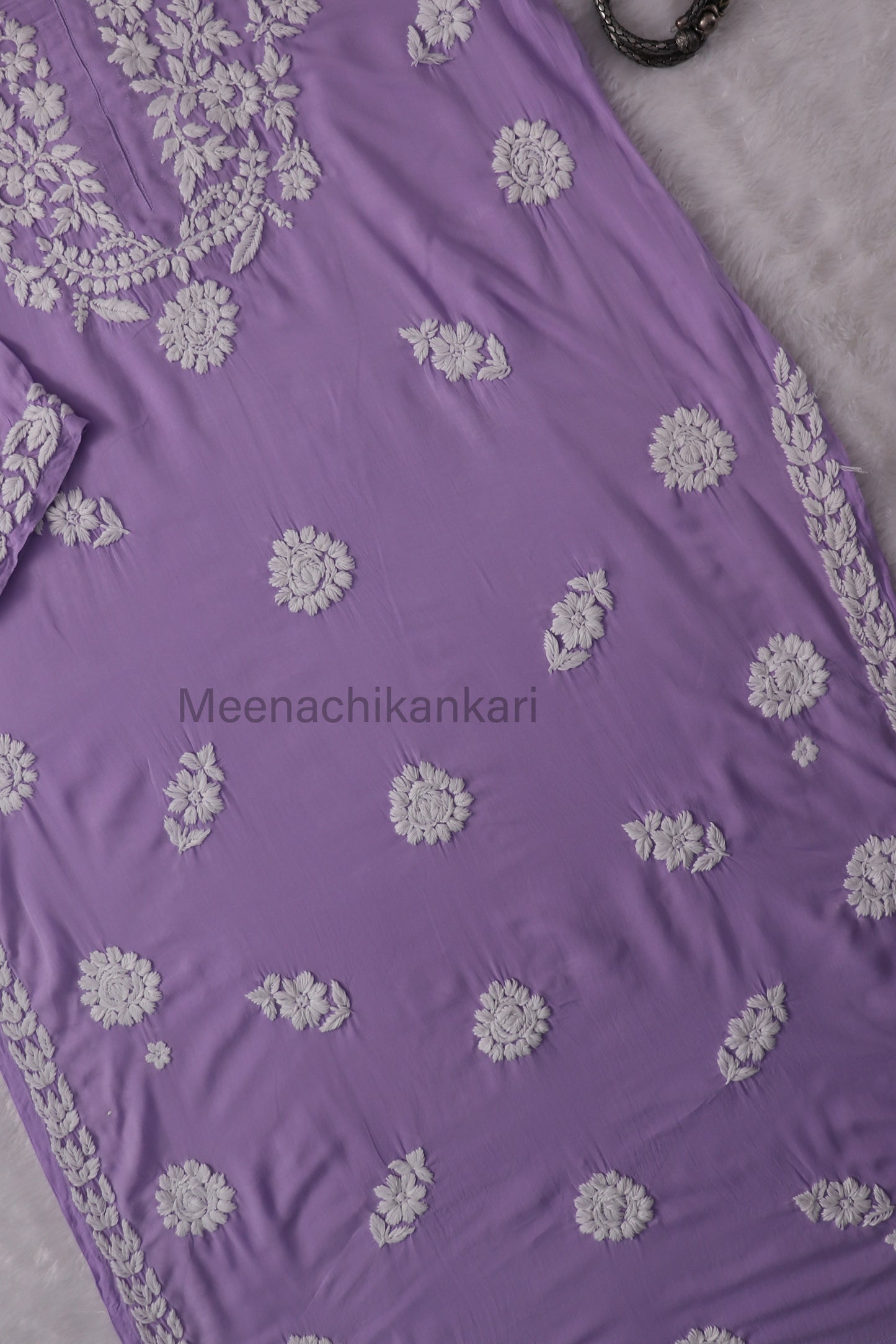 Rida Lilac Long Modal Kurta