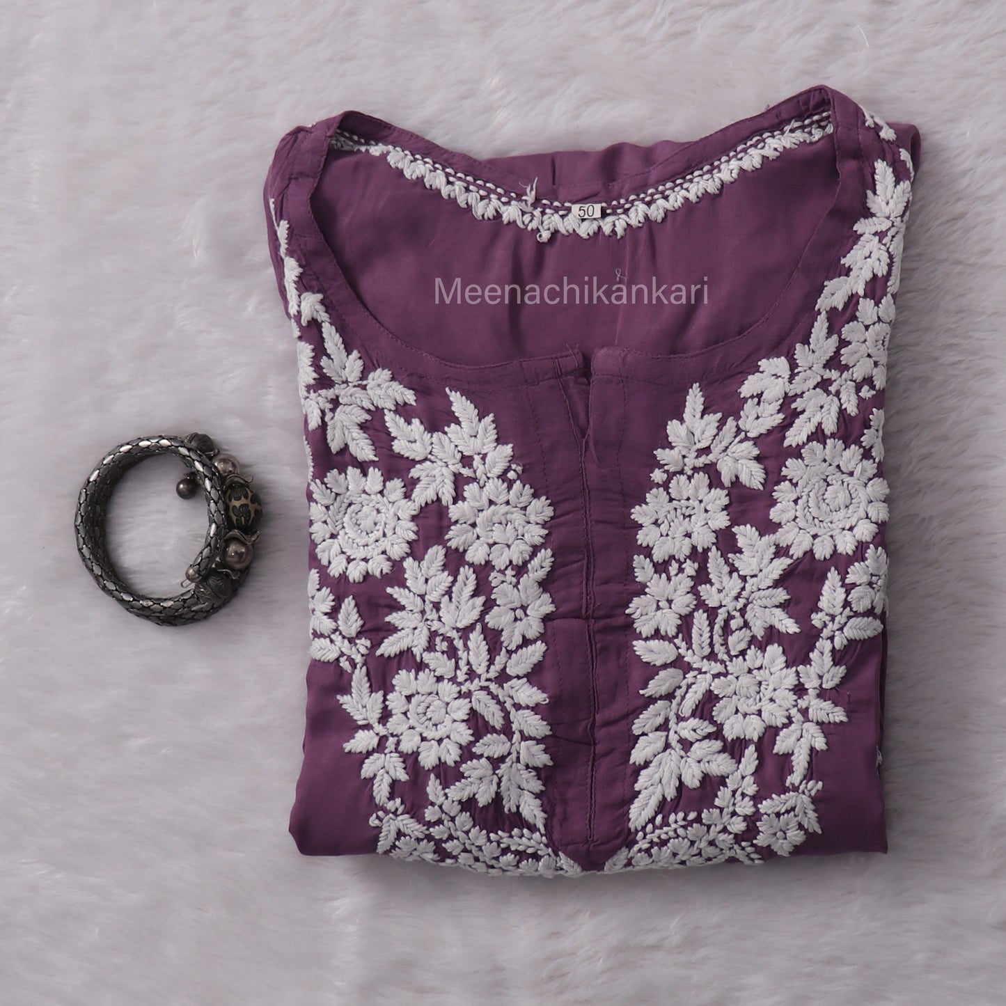 Rida Lavender Purple Long Modal Kurta