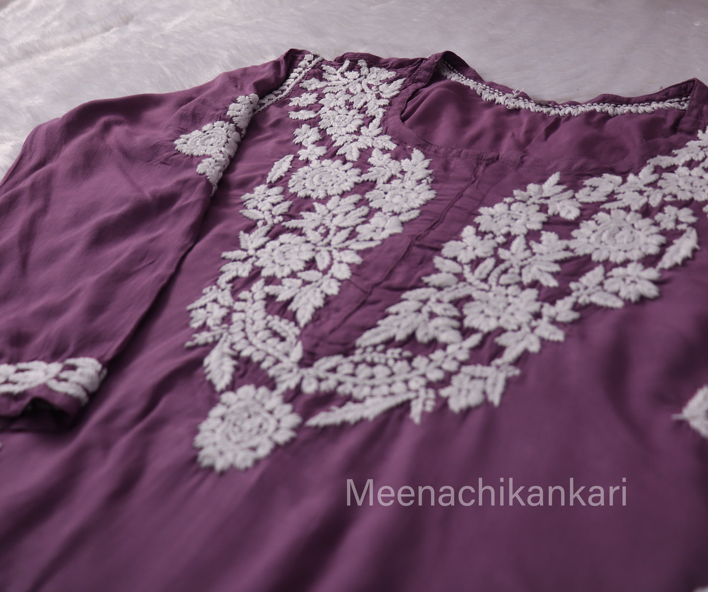 Rida Lavender Purple Long Modal Kurta