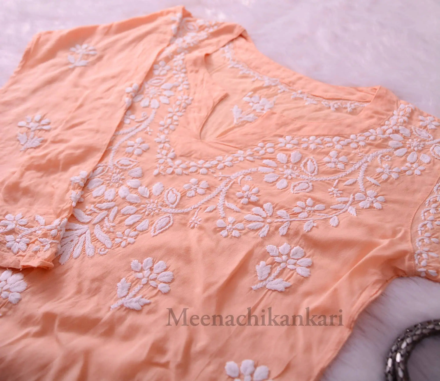Exclusive Peach Modal Short Kurta