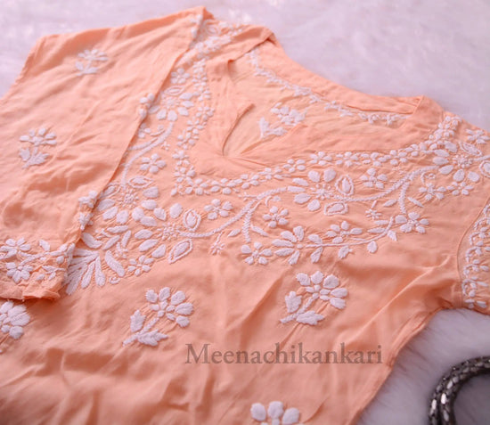 Exclusive Peach Modal Short Kurta