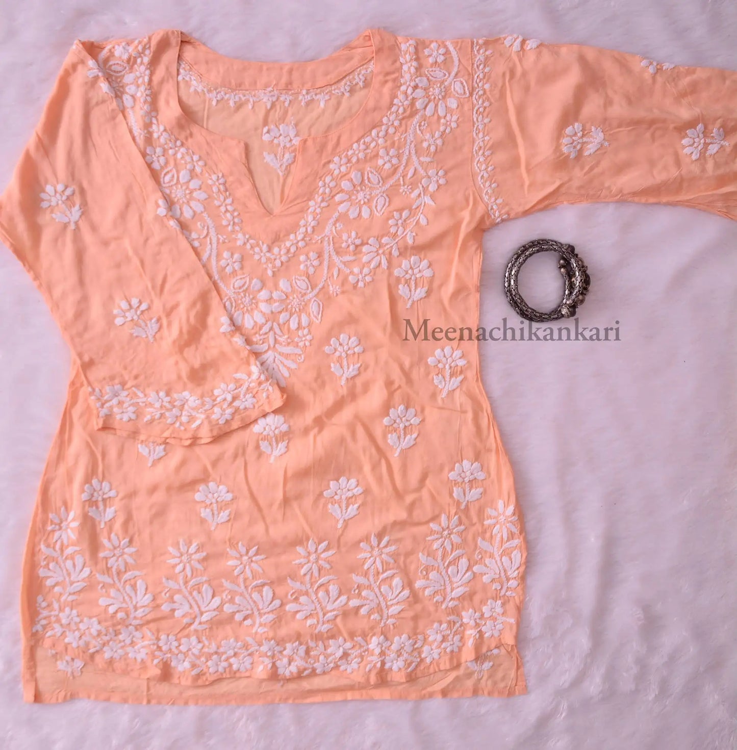 Exclusive Peach Modal Short Kurta