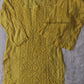 Ektara Yellow Muslin Mid Long Cord Kurta Set