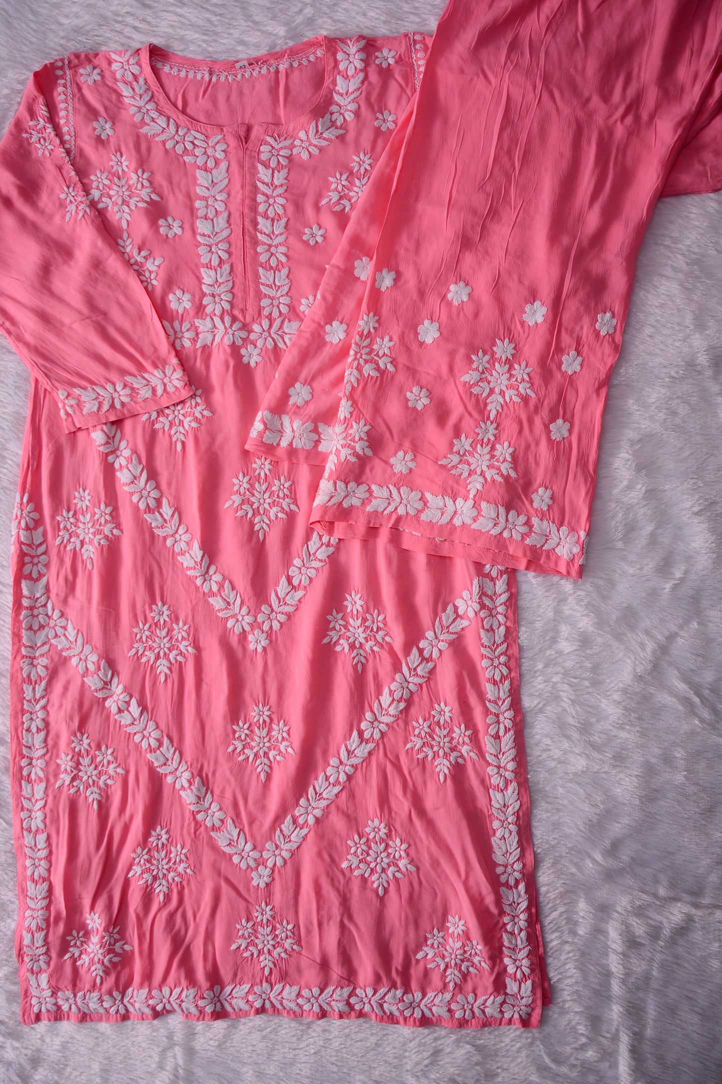 Ahana Carrot Modal kurta Set