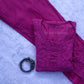 Jasmine Chikankari Magenta Muslin kurta Set