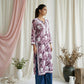 Aarzoo Onion Pink Mull Cotton Long Kurti