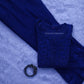 Jasmine Chikankari Royal Blue Muslin kurta Set