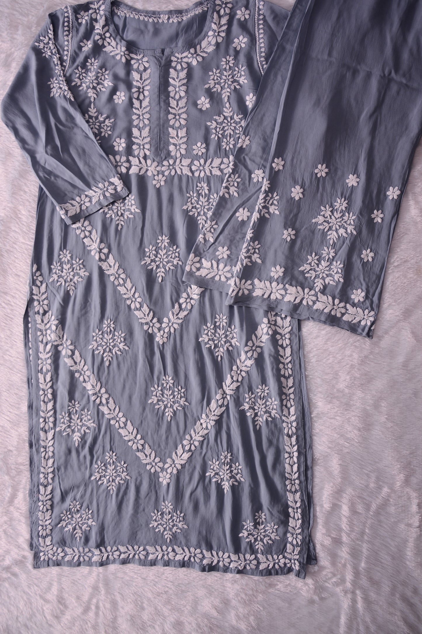 Ahana Grey Modal kurta Set