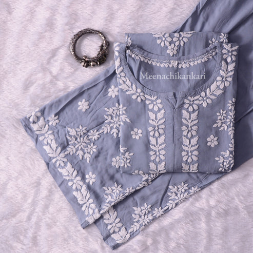 Ahana Grey Modal kurta Set