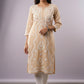 Hayat Beige Rayon Straight Kurta