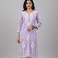 Raha Lilac Modal Straight Long Kurta