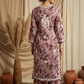Safar Pink Long Cotton Chikankari Kurti Set