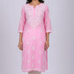 Haya Pink Modal Straight Kurta