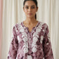 Aarzoo Onion Pink Mull Cotton Long Kurti