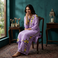 Safa Lilac Chikankari Modal Kurta Set