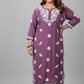 Rida Lavender Purple Long Modal Kurta