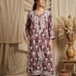 Safar Pink Long Cotton Chikankari Kurti Set