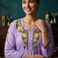Safa Lilac Chikankari Modal Kurta Set