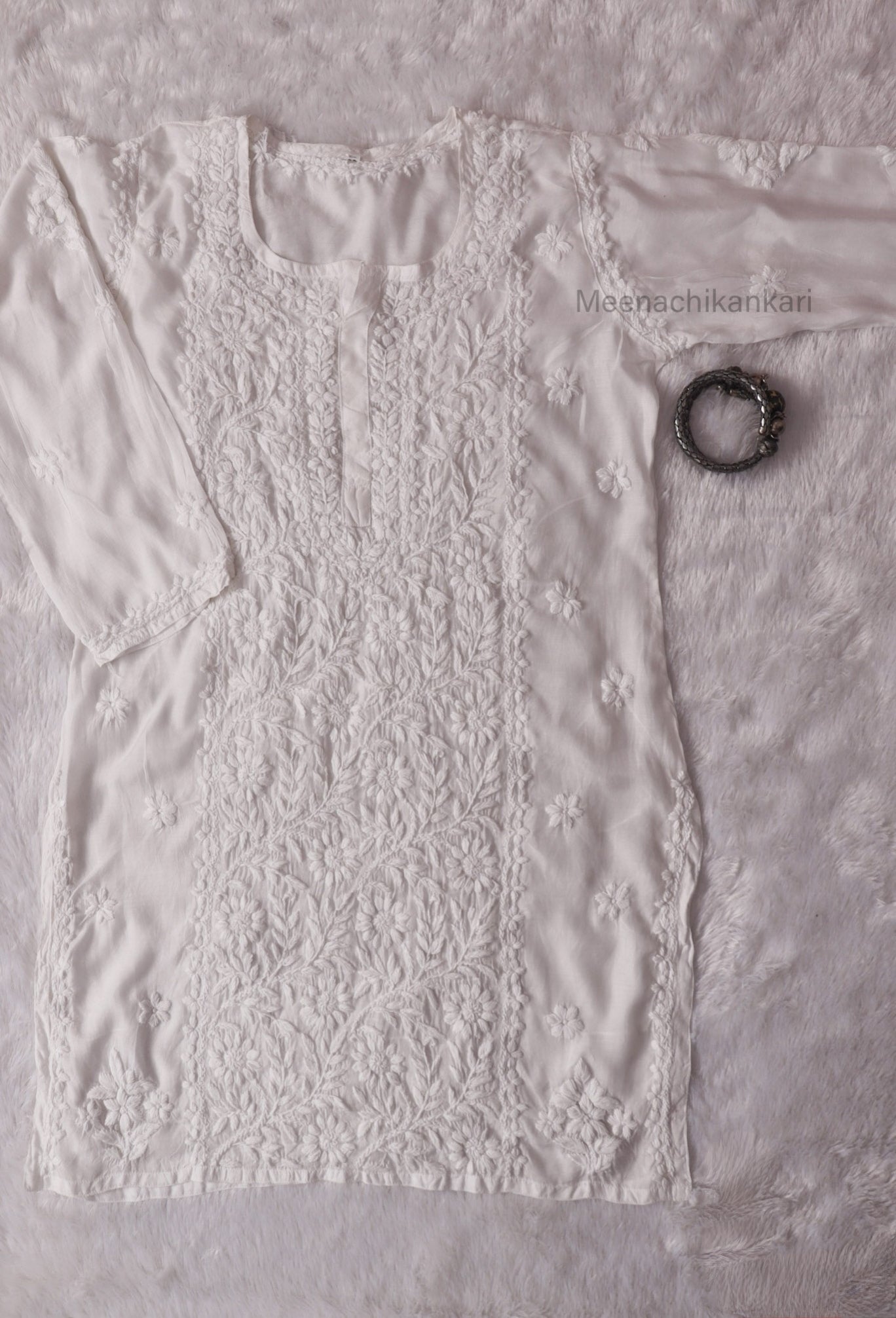 Ektara Muslin Mid Long Cord Kurta Set
