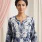 Aarzoo Grey Mull Cotton Long Kurti