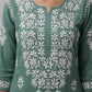 Noor Green Modal Chaikankari Long Kurti