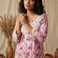 Aaira Onion Pink Mull Cotton Chikankari Kurta Set